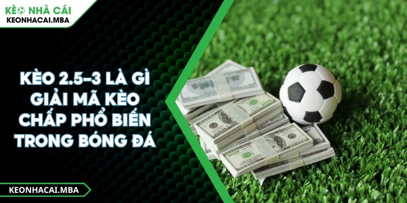 Kèo 2.5-3 Là Gì Giải Mã Kèo Chấp Phổ Biến Trong Bóng Đá 1 Kèo 2.5-3 Là Gì Giải Mã Kèo Chấp Phổ Biến Trong Bóng Đá
