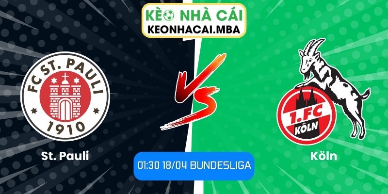 Soi kèo St. Pauli vs Köln (01:30 18/04, Bundesliga) 1 St. Pauli vs Köln