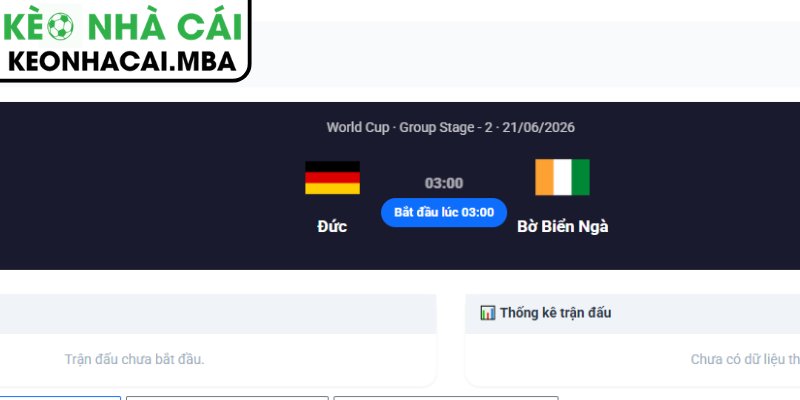 Soi kèo Đức vs Bờ Biển Ngà (03:00 21/06, Bảng E - World Cup 2026) 4 Dự đoán kết quả trận Đức và Bờ Biển Ngà (03:00 21/06, Bảng E - World Cup 2026)